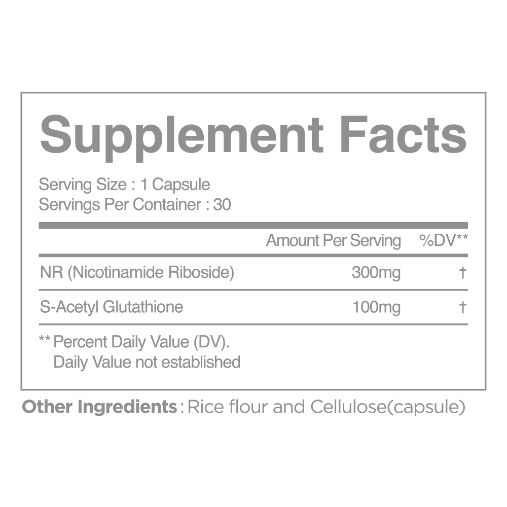 NR Glutathione 30 caps